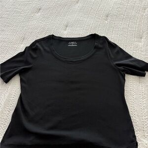 Talbots Black Short Sleeve Women's Tee